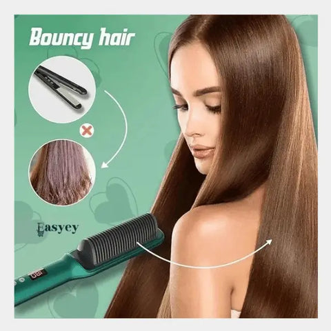 Hair Straightening Comb – Smooth, Shiny & Frizz-Free Hair