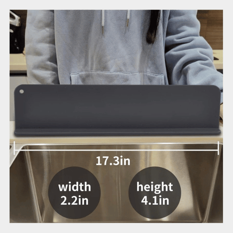 Silicone Sink Splash Guard – Keep Your Countertop Dry & Clean (17.3”)