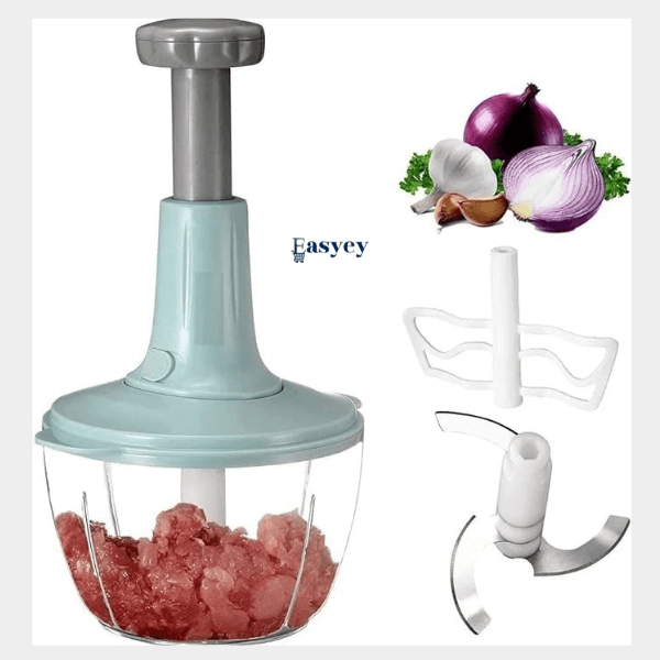 Hand Press Food Chopper-Manual Vegetable Chopper