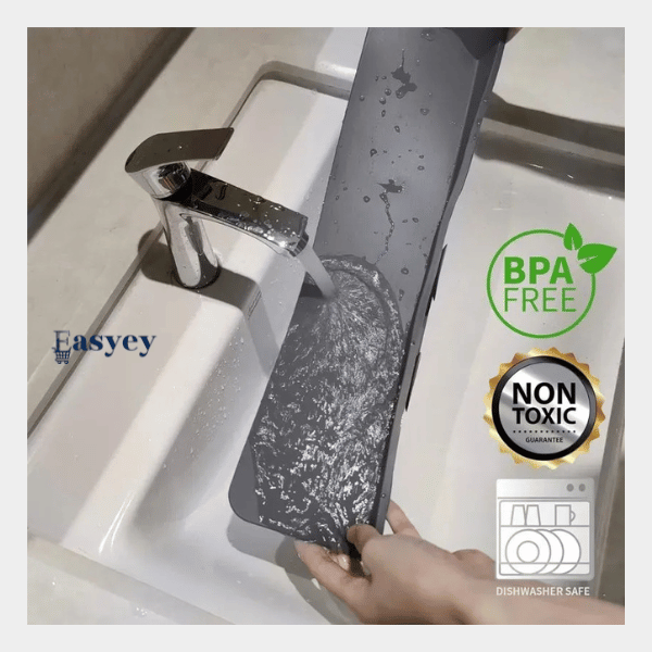 Silicone Sink Splash Guard – Keep Your Countertop Dry & Clean (17.3”)