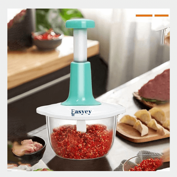 Hand Press Food Chopper-Manual Vegetable Chopper